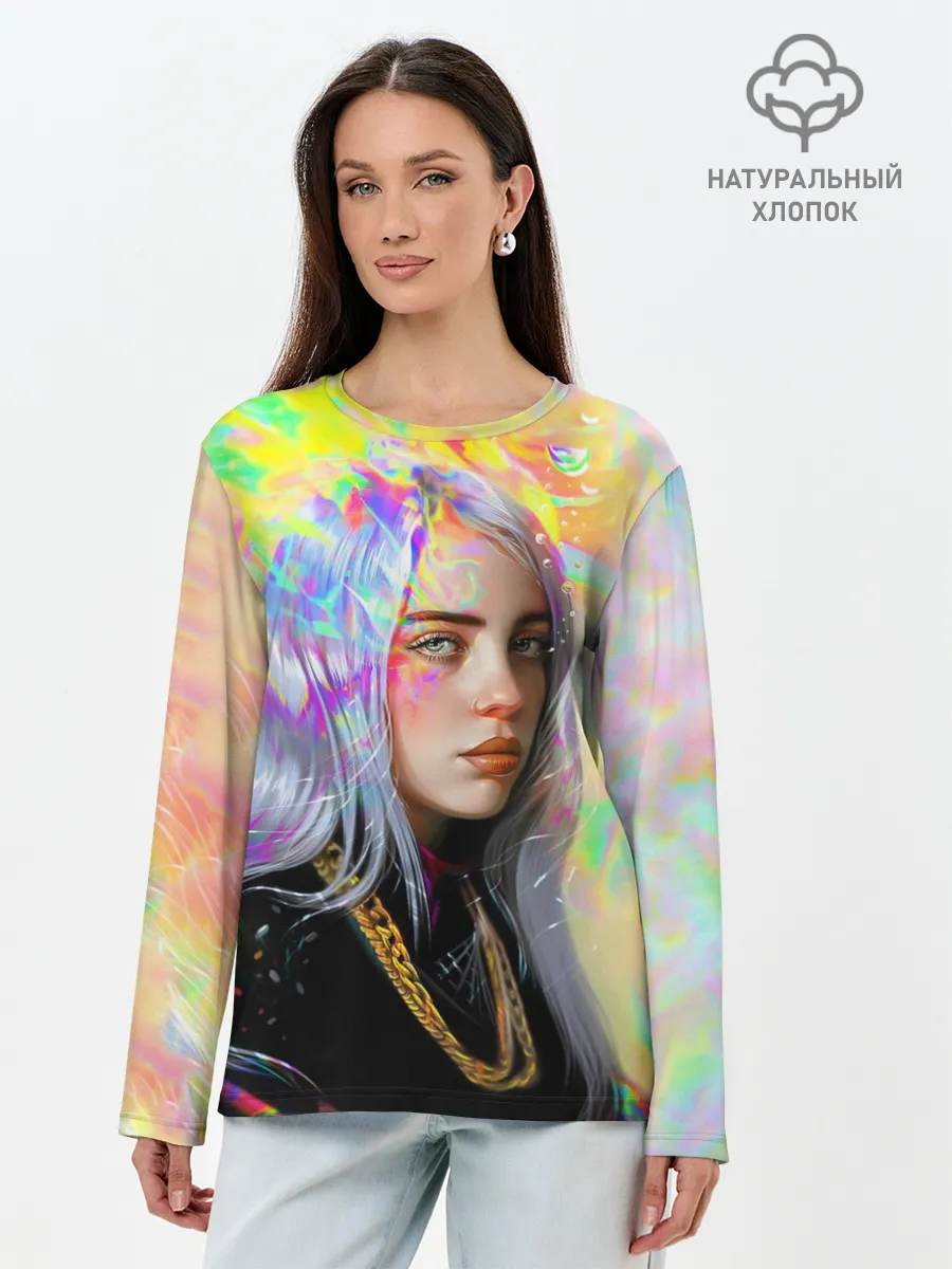 Лонгслив женский. Хлопок / BILLIE EILISH