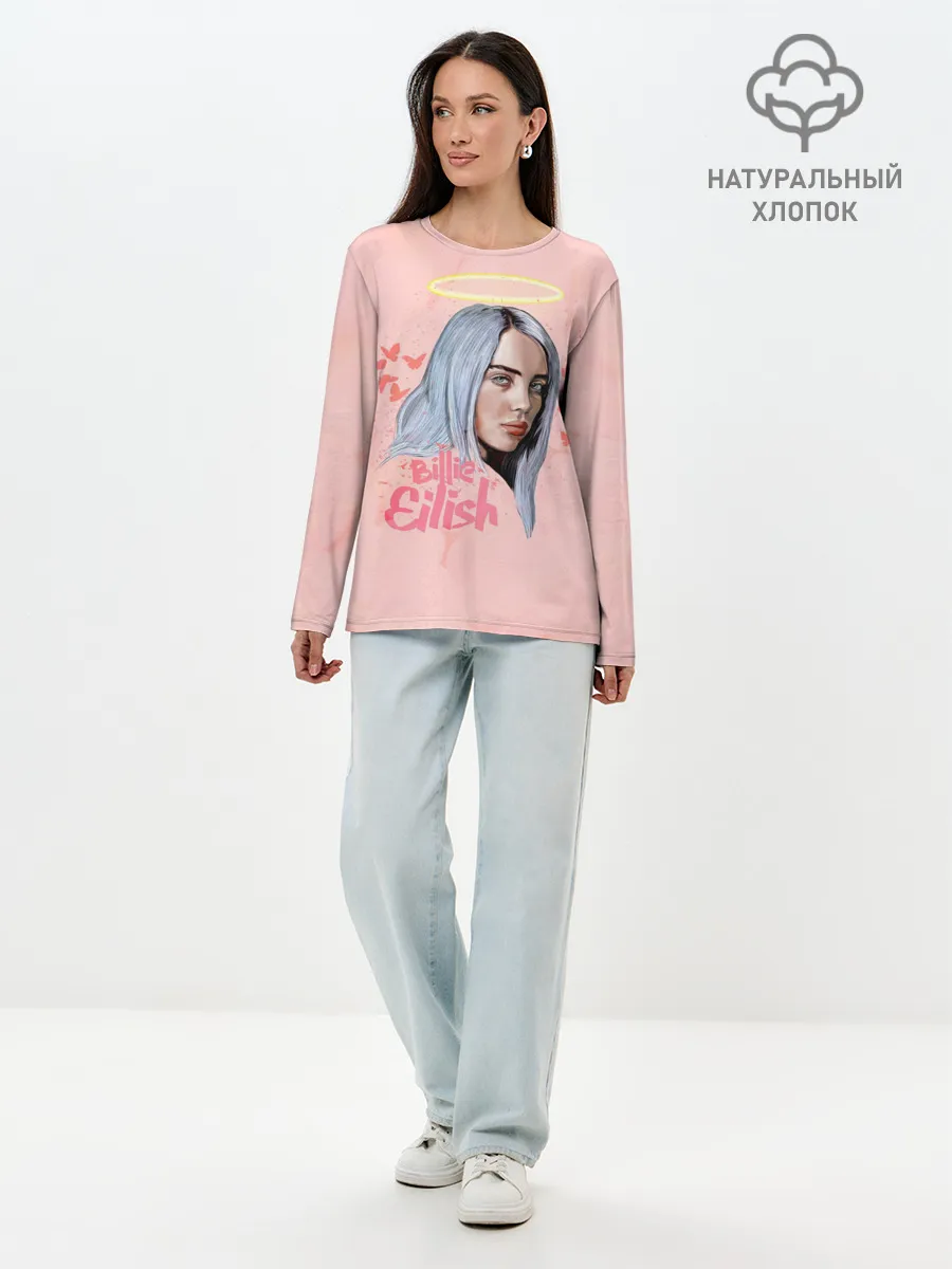 Лонгслив женский. Хлопок / BILLIE EILISH