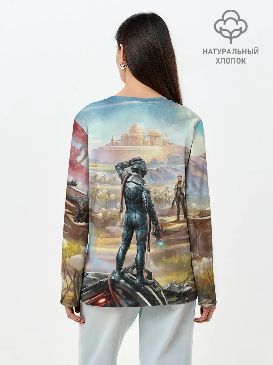 Лонгслив женский. Хлопок / The Outer Worlds