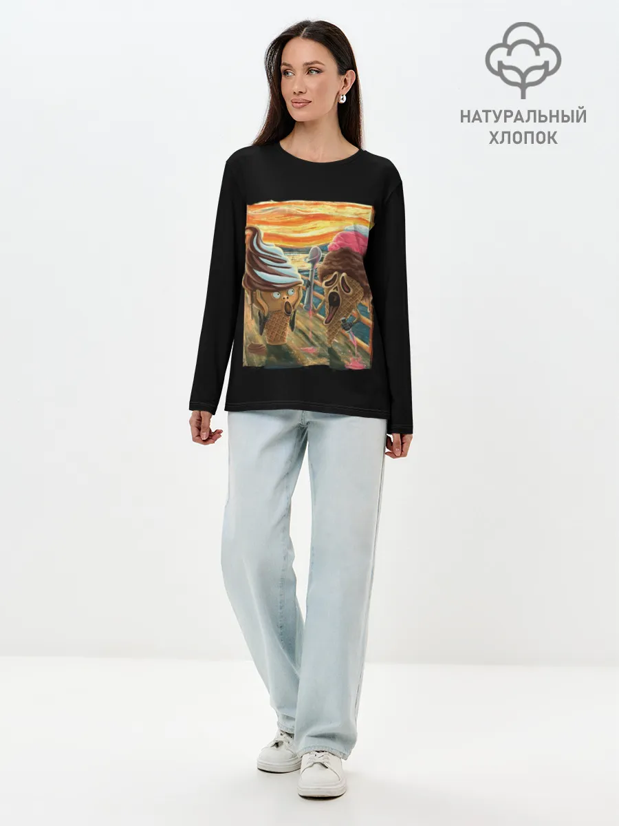 Лонгслив женский. Хлопок / Ice Scream