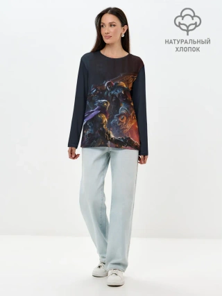 Лонгслив женский. Хлопок / Darksiders Genesis