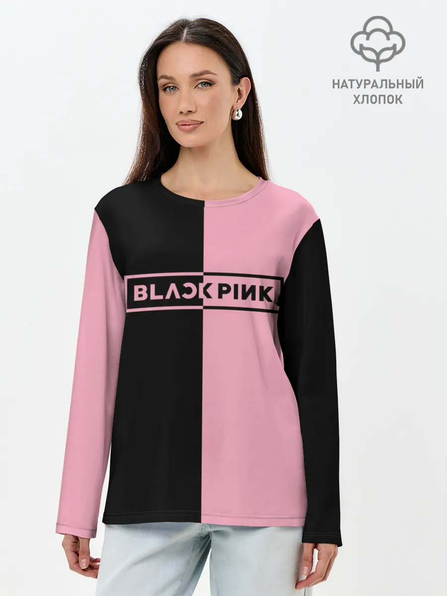 Лонгслив женский. Хлопок / BLACKPINK
