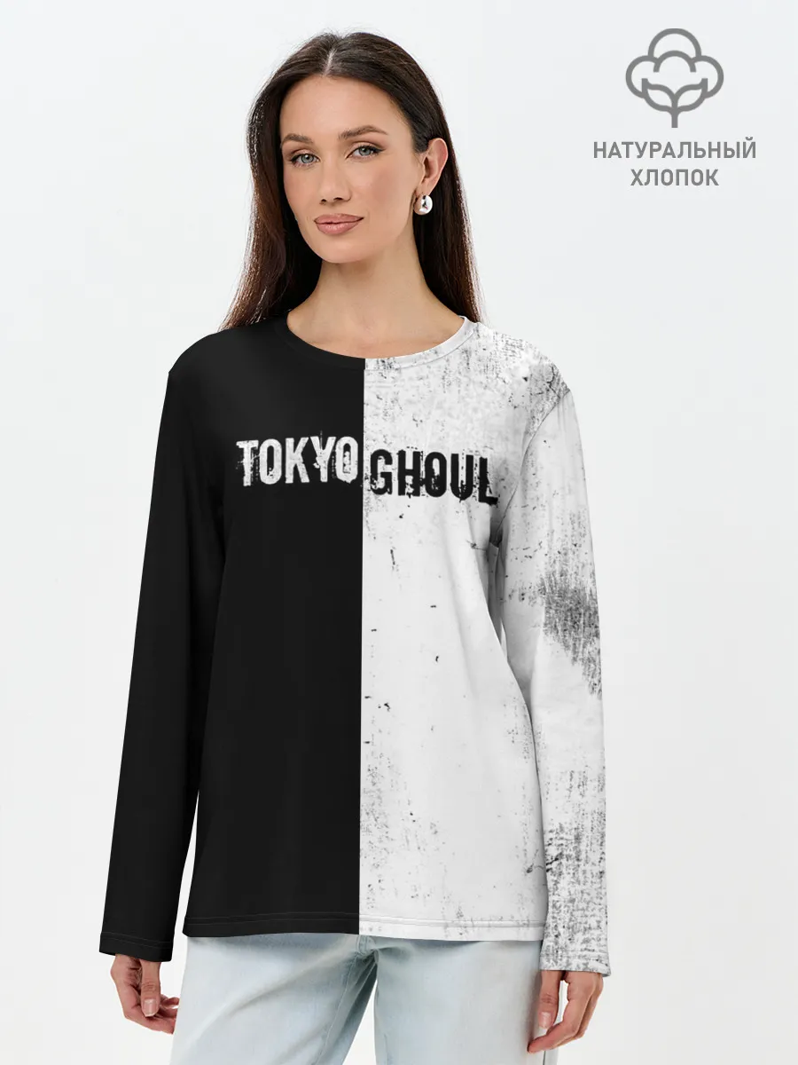 Лонгслив женский. Хлопок / Токийский гуль