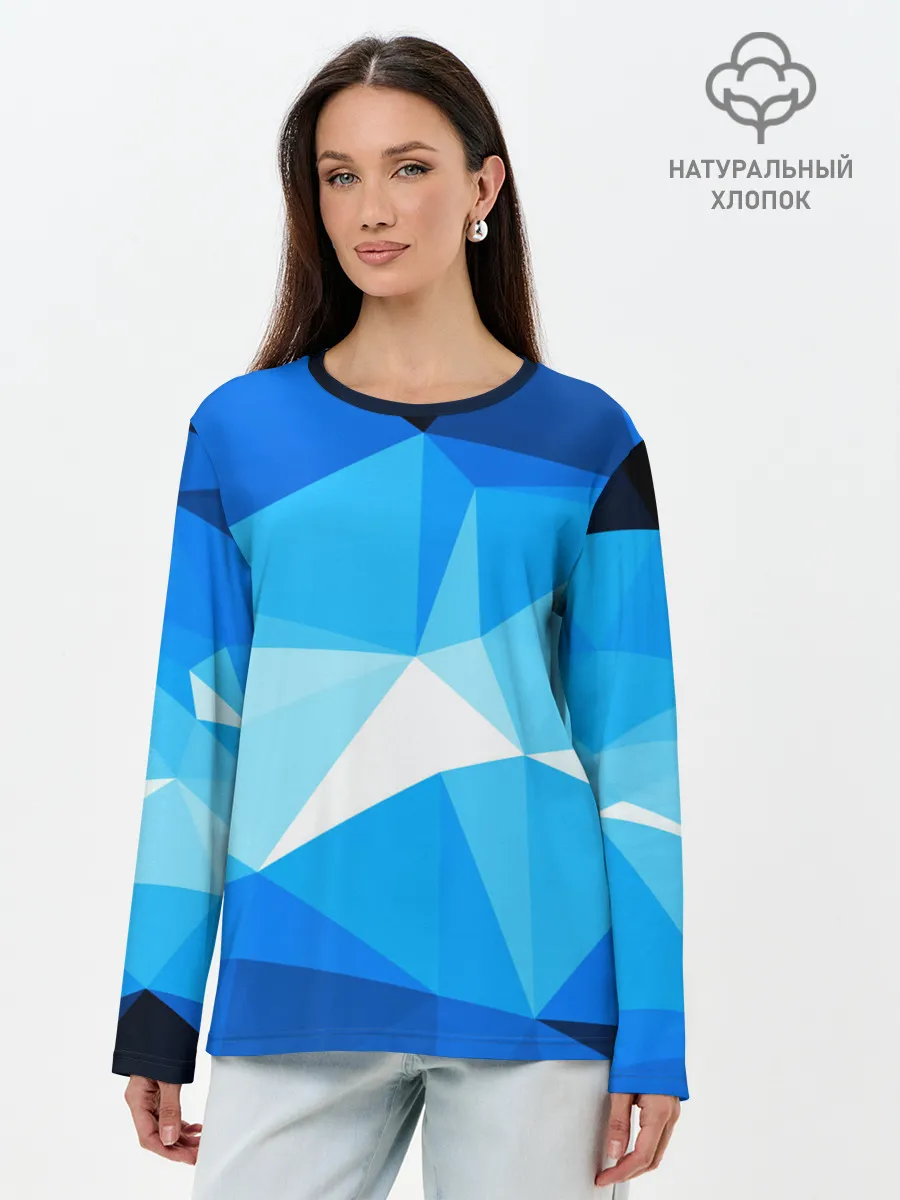Лонгслив женский. Хлопок / Pilygon