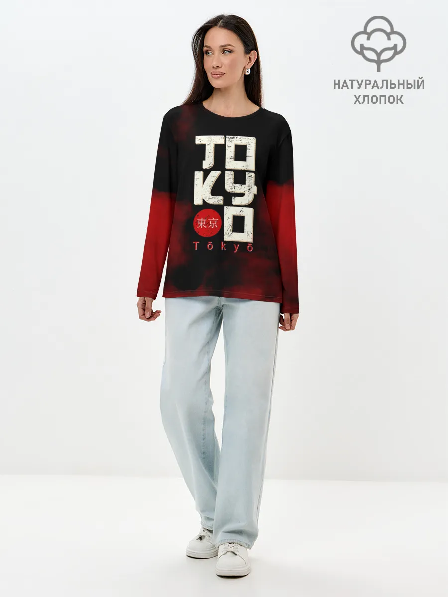 Лонгслив женский. Хлопок / Tokyo