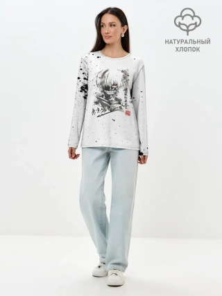 Лонгслив женский. Хлопок / Токийский гуль