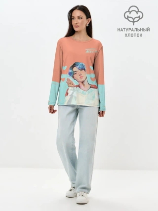 Лонгслив женский. Хлопок / Ateez