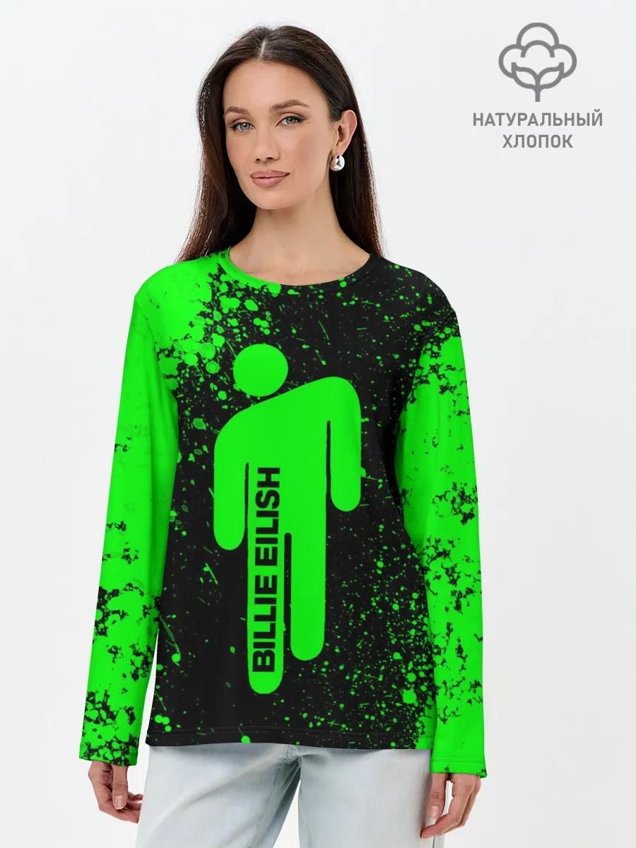 Лонгслив женский. Хлопок / BILLIE EILISH