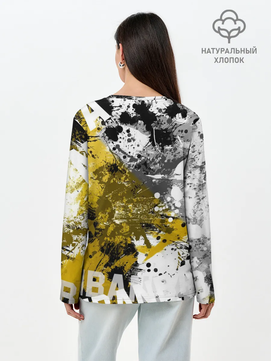 Лонгслив женский. Хлопок / Голден Стэйт Уорриорз