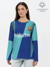 Лонгслив женский. Хлопок / Barcelona PreMatch kit