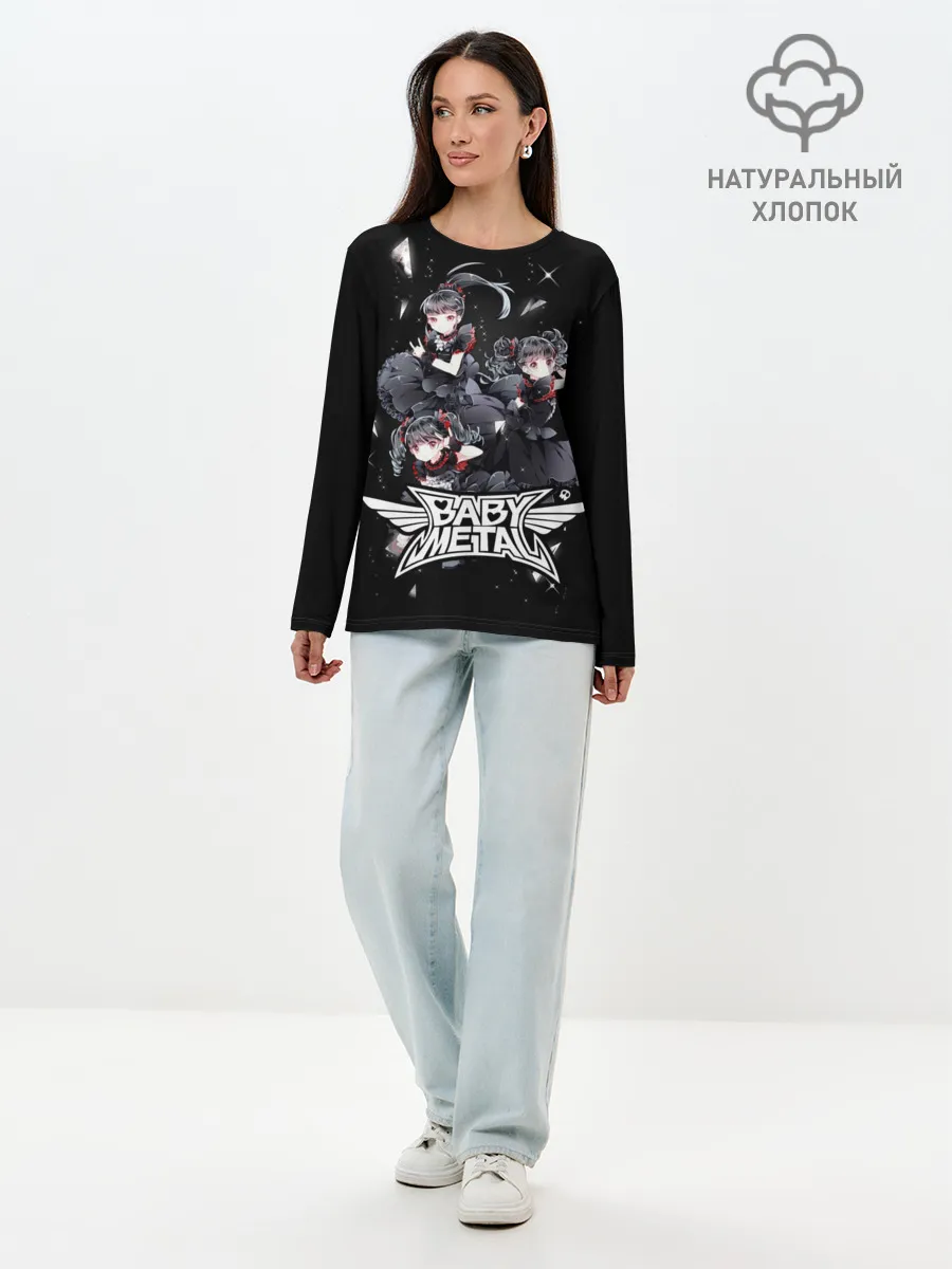 Лонгслив женский. Хлопок / BABYMETAL