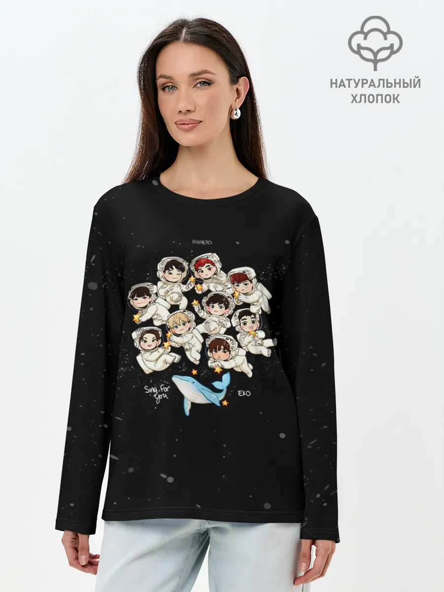 Лонгслив женский. Хлопок / EXO