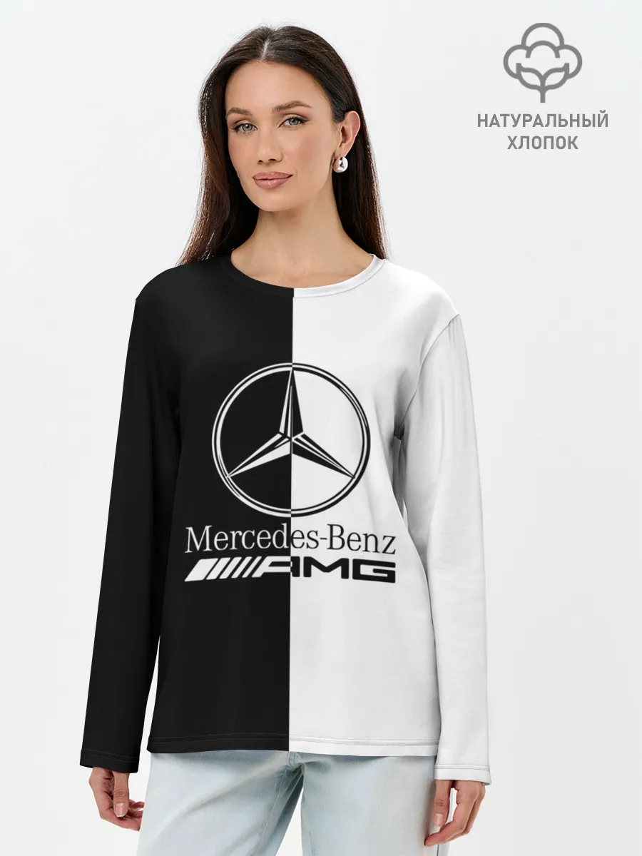 Лонгслив женский. Хлопок / MERCEDES-BENZ