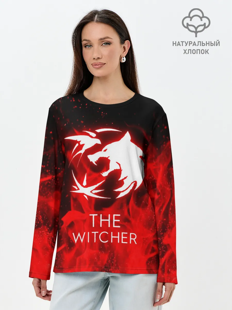 Лонгслив женский. Хлопок / СЕРИАЛ ВЕДЬМАК