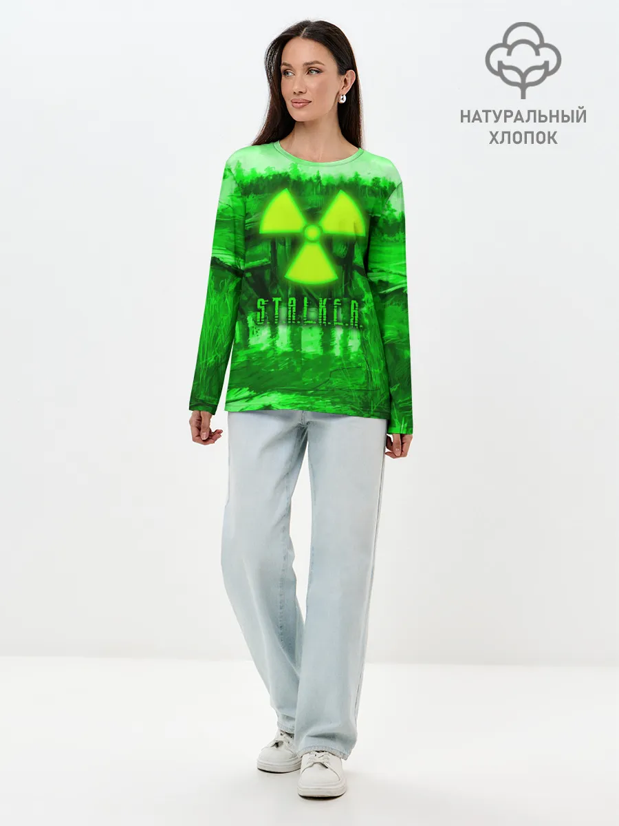 Лонгслив женский. Хлопок / Stalker
