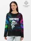 Лонгслив женский. Хлопок / Fortnite x Marshmallow.
