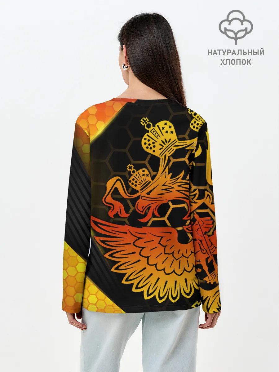 Лонгслив женский. Хлопок / RUSSIA Lifestyle