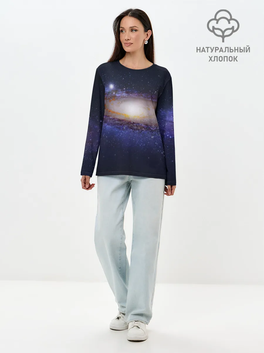 Лонгслив женский. Хлопок / ГАЛАКТИКА