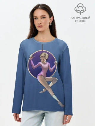 Лонгслив женский. Хлопок / Gymnastics on the rings