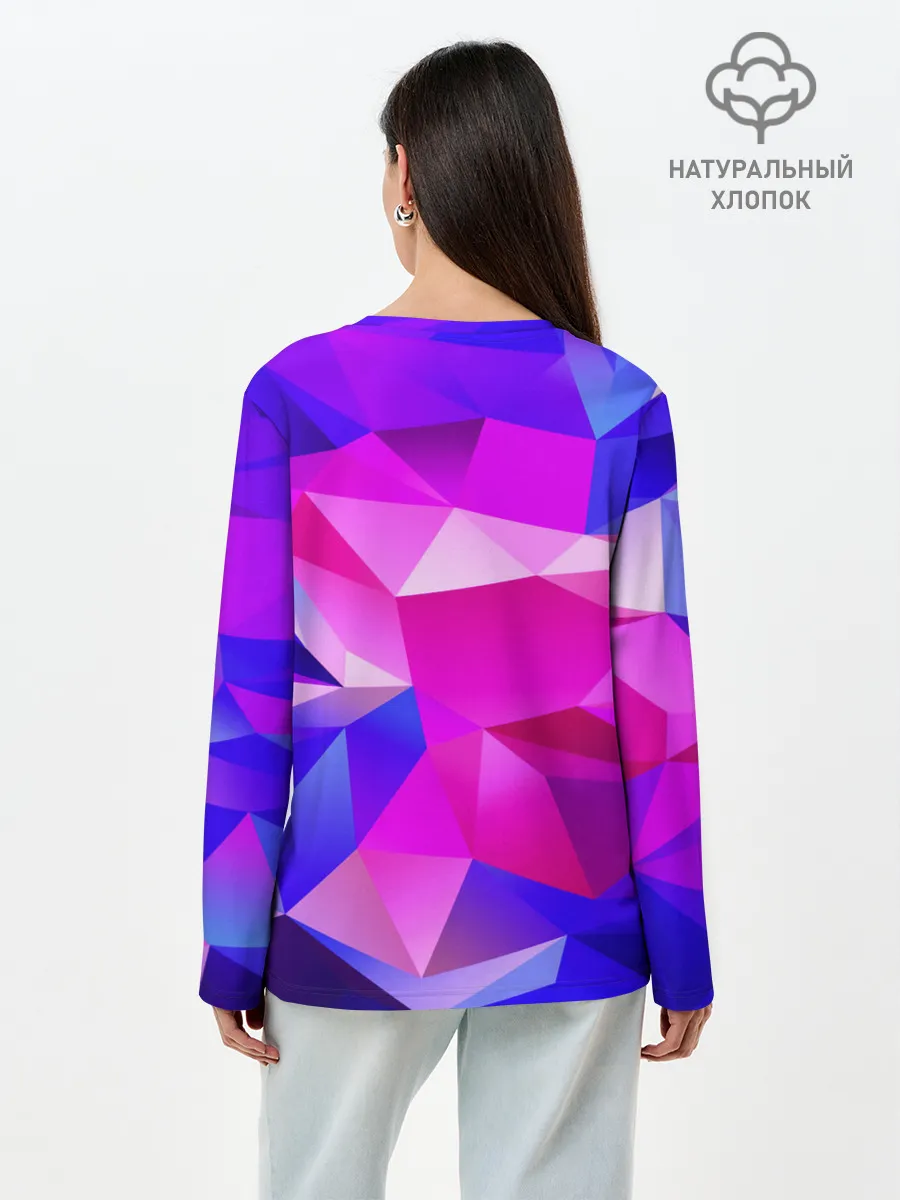 Лонгслив женский. Хлопок / NEON POLYGON