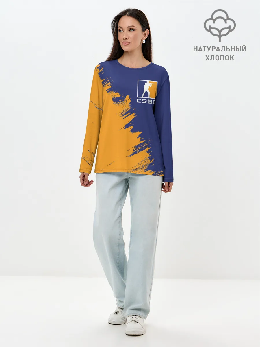 Лонгслив женский. Хлопок / CS:GO
