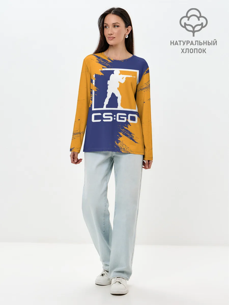 Лонгслив женский. Хлопок / CS:GO