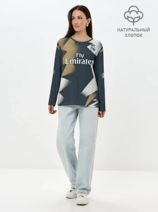 Лонгслив женский. Хлопок / Real PreMatch