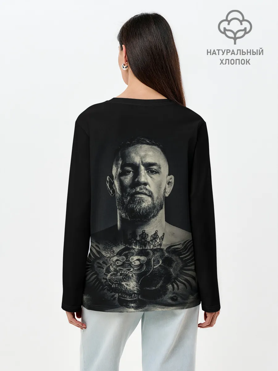 Лонгслив женский. Хлопок / Конор Макгрегор