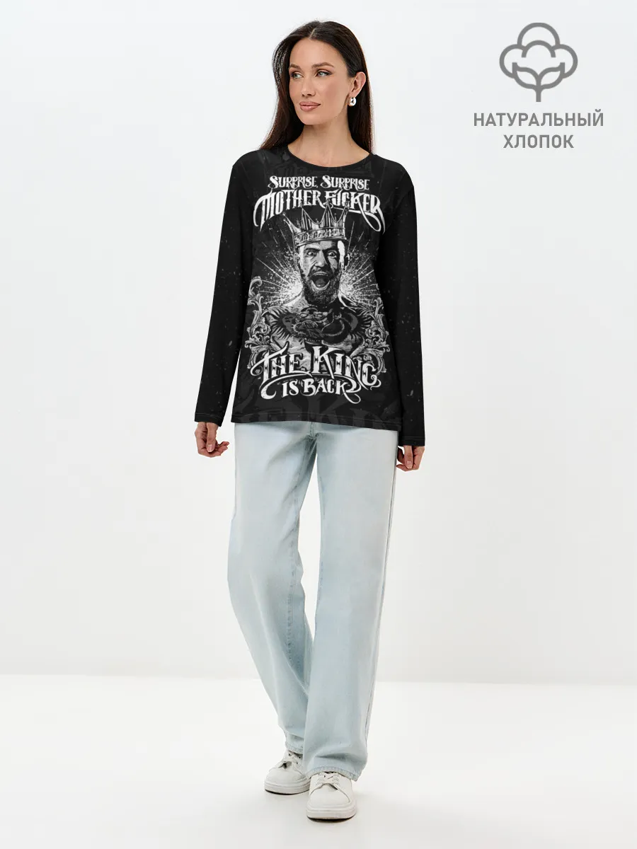 Лонгслив женский. Хлопок / Конор Макгрегор