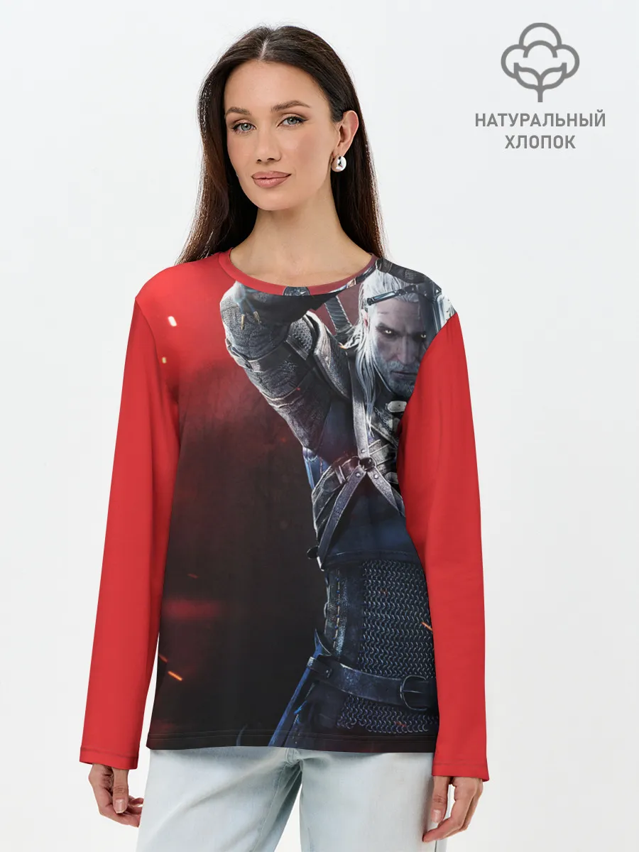 Лонгслив женский. Хлопок / ВЕДЬМАК