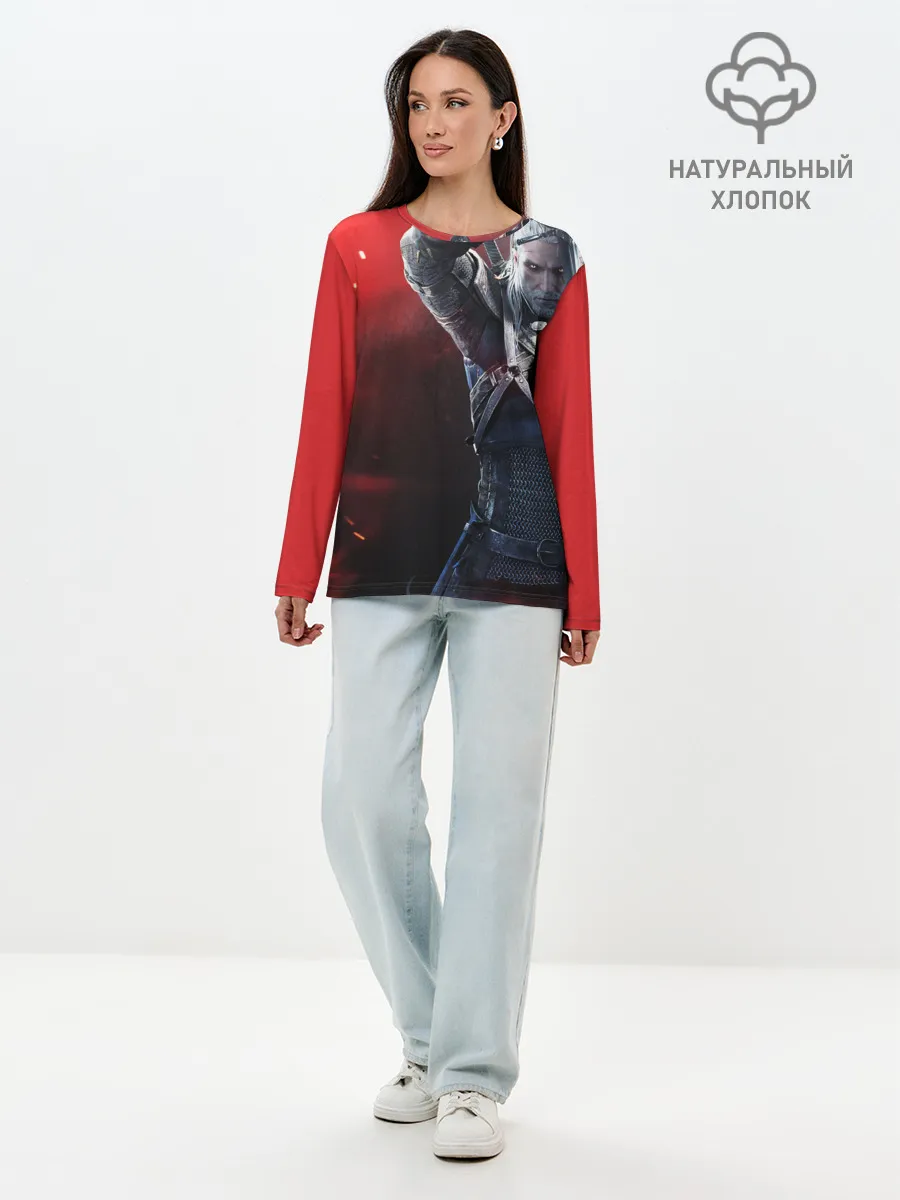 Лонгслив женский. Хлопок / ВЕДЬМАК