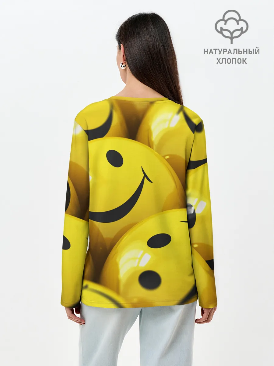 Лонгслив женский. Хлопок / YELLOW SMILE