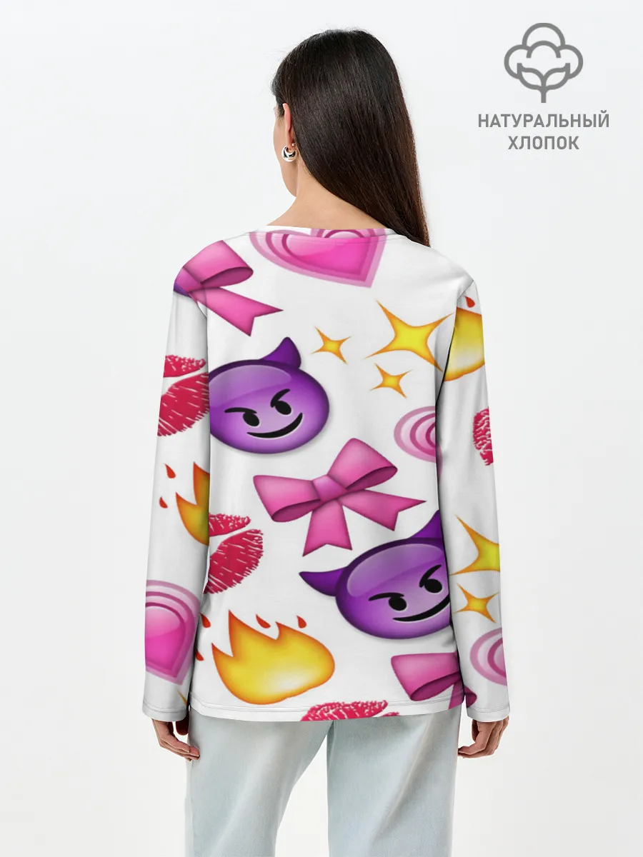 Лонгслив женский. Хлопок / ПОЗИТИВ