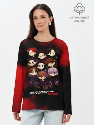 Лонгслив женский. Хлопок / EXO