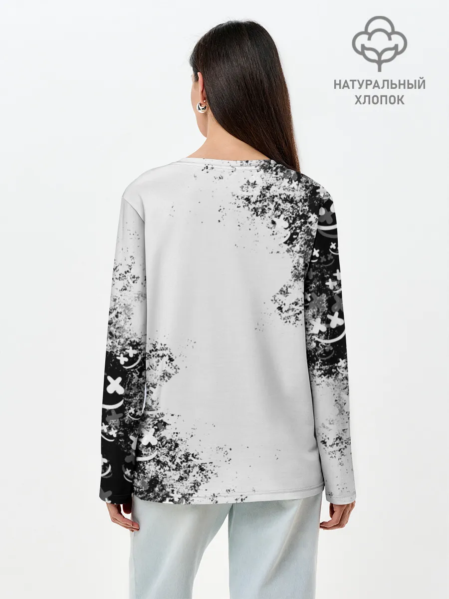 Лонгслив женский. Хлопок / Marshmello