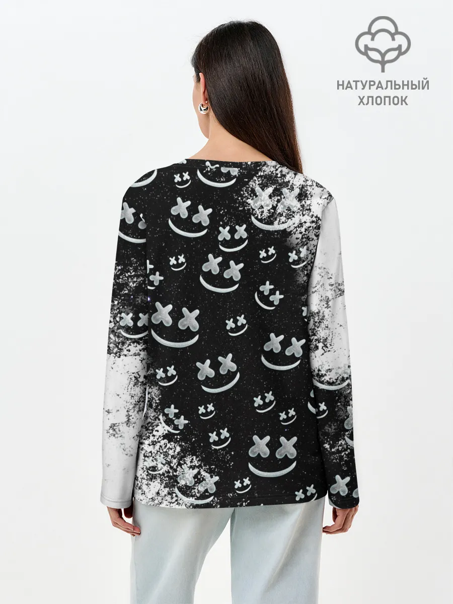 Лонгслив женский. Хлопок / Marshmello