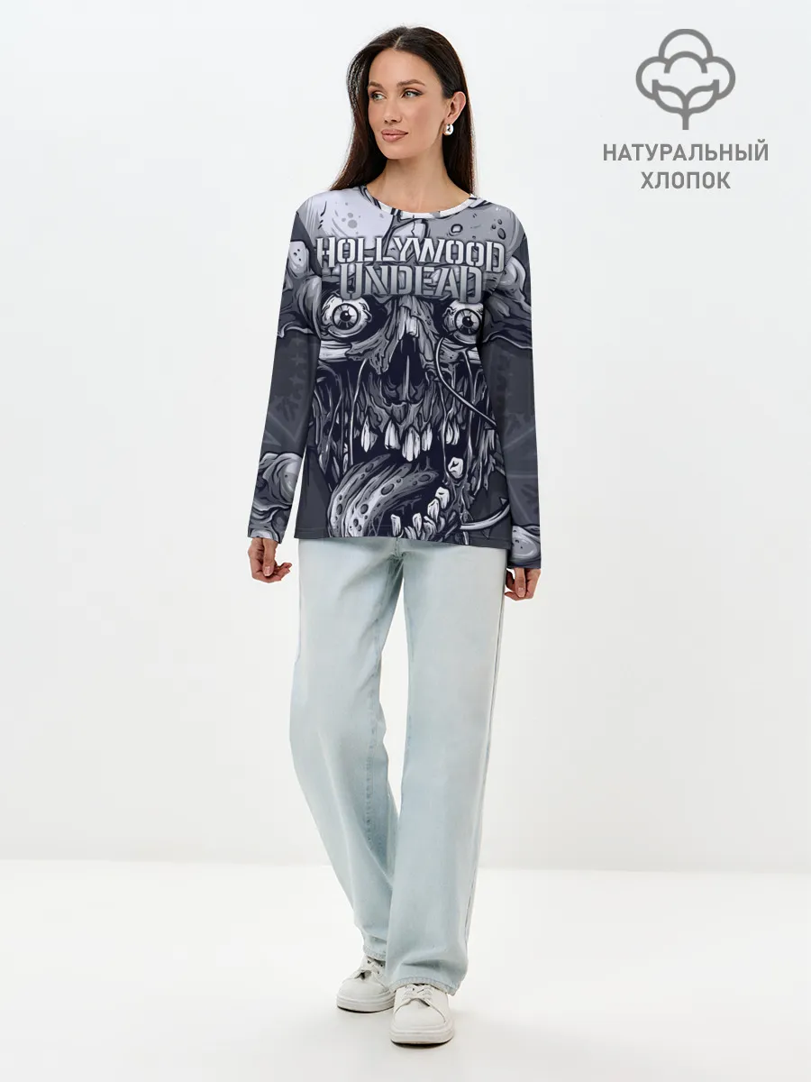 Лонгслив женский. Хлопок / Hollywood Undead