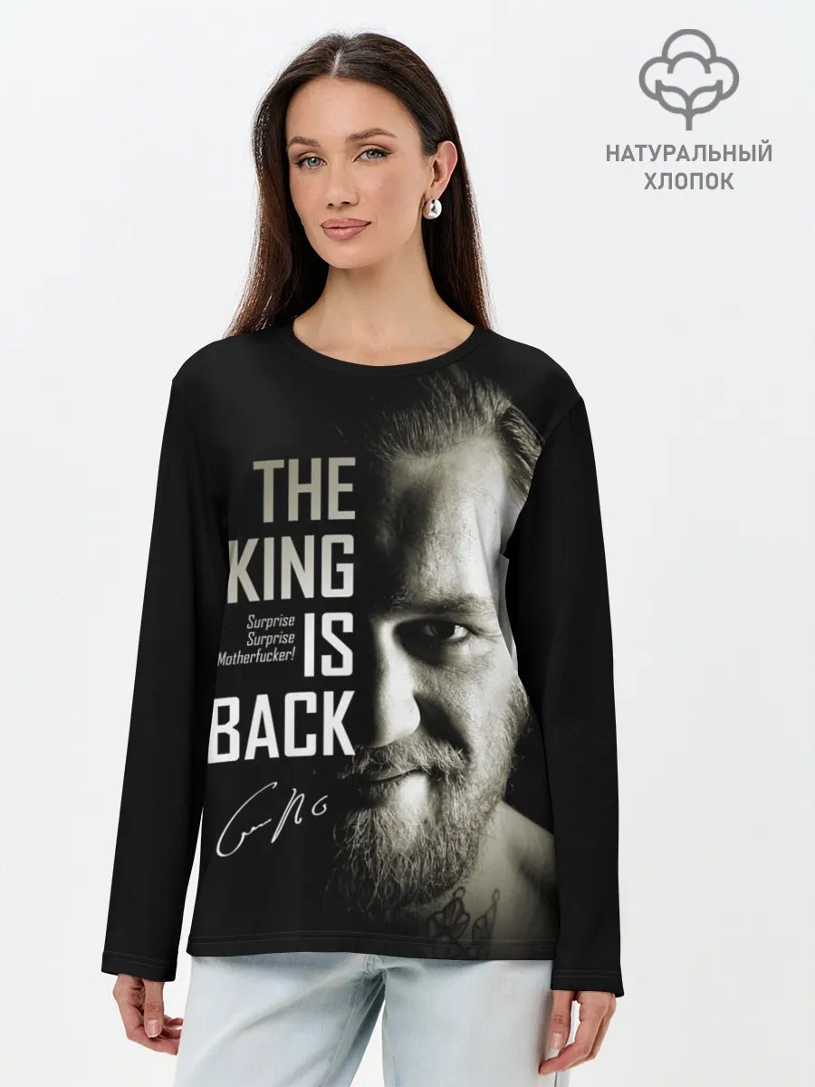 Лонгслив женский. Хлопок / Конор Макгрегор