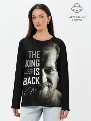 Лонгслив женский. Хлопок / Конор Макгрегор
