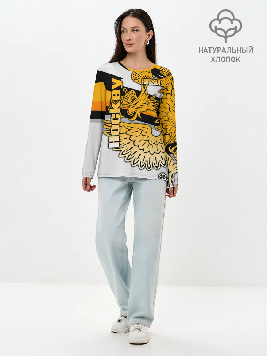 Лонгслив женский. Хлопок / Hockey