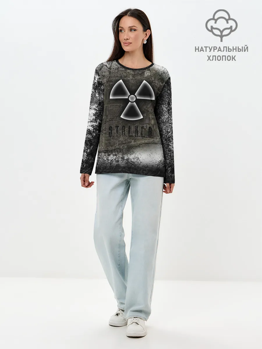 Лонгслив женский. Хлопок / Stalker Припять