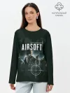 Лонгслив женский. Хлопок / AIRSOFT