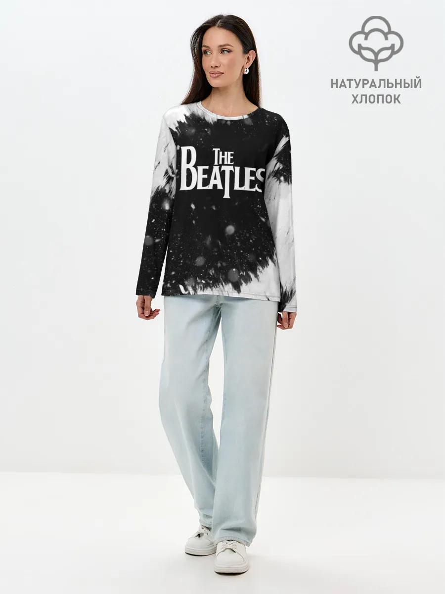 Лонгслив женский. Хлопок / The Beatles BW