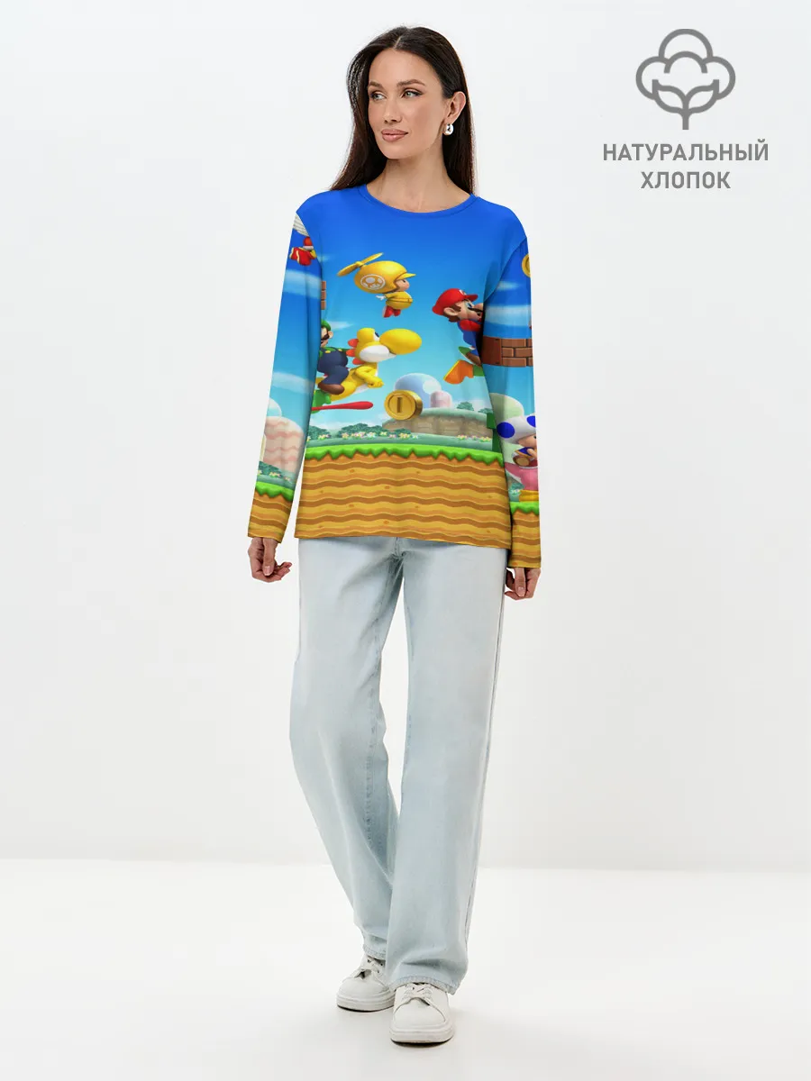 Лонгслив женский. Хлопок / Марио