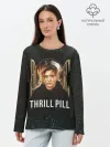 Лонгслив женский. Хлопок / THRILL PILL - Грустная Песня
