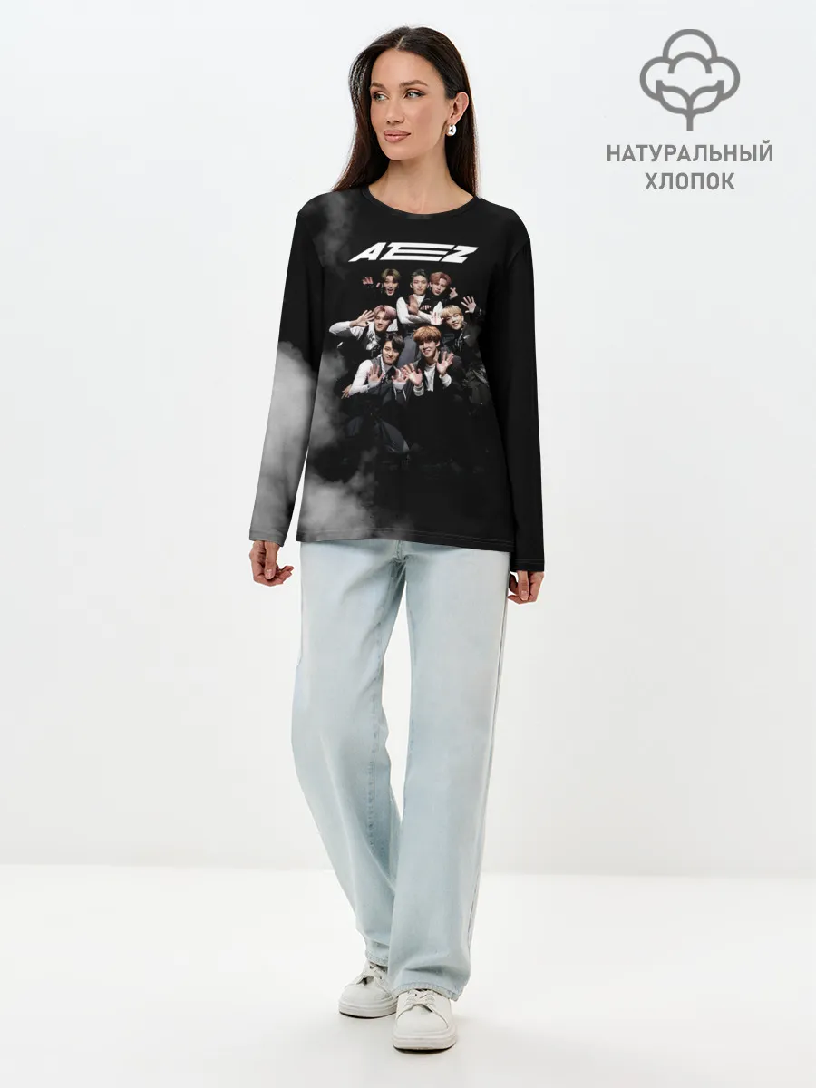 Лонгслив женский. Хлопок / Ateez