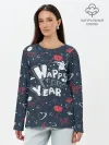 Лонгслив женский. Хлопок / Happy new Year