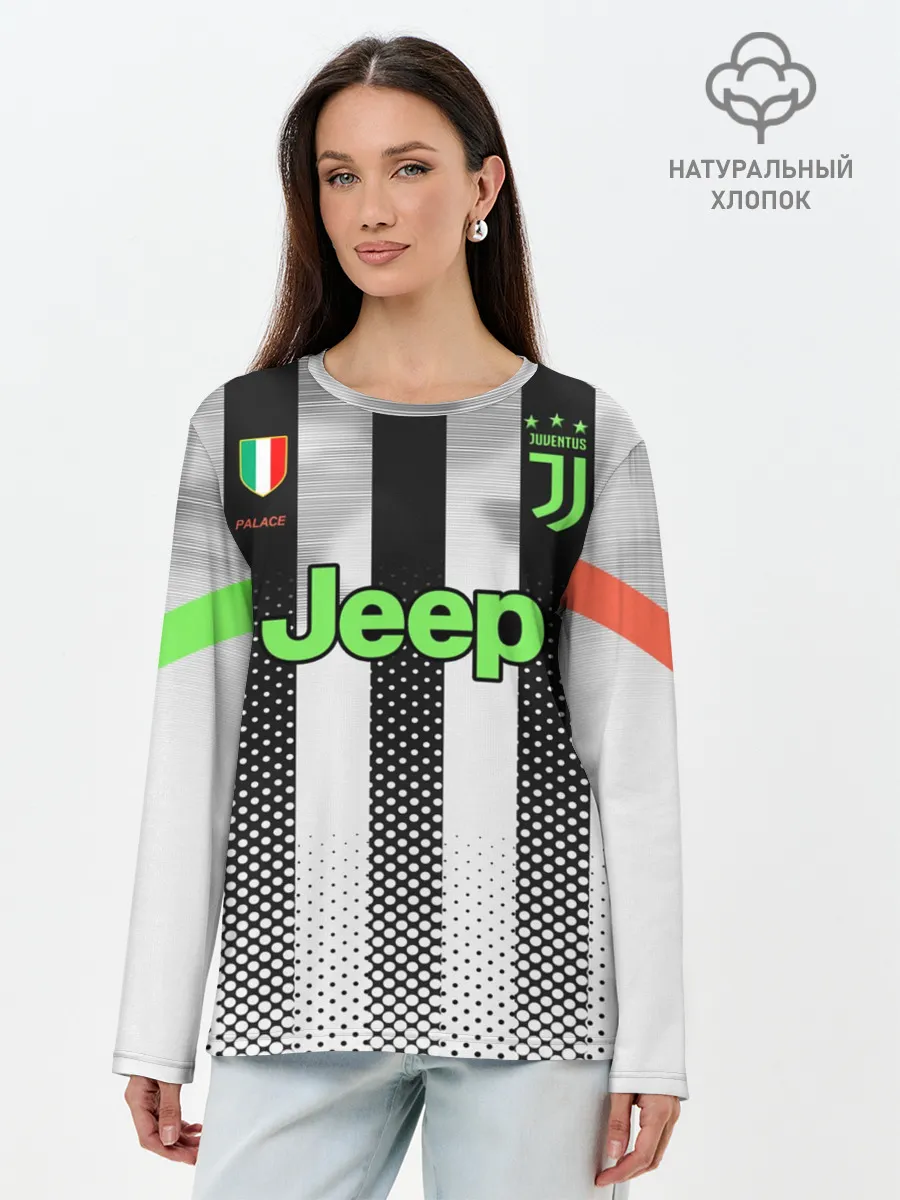 Лонгслив женский. Хлопок / Ronaldo 19-20 Palace edition