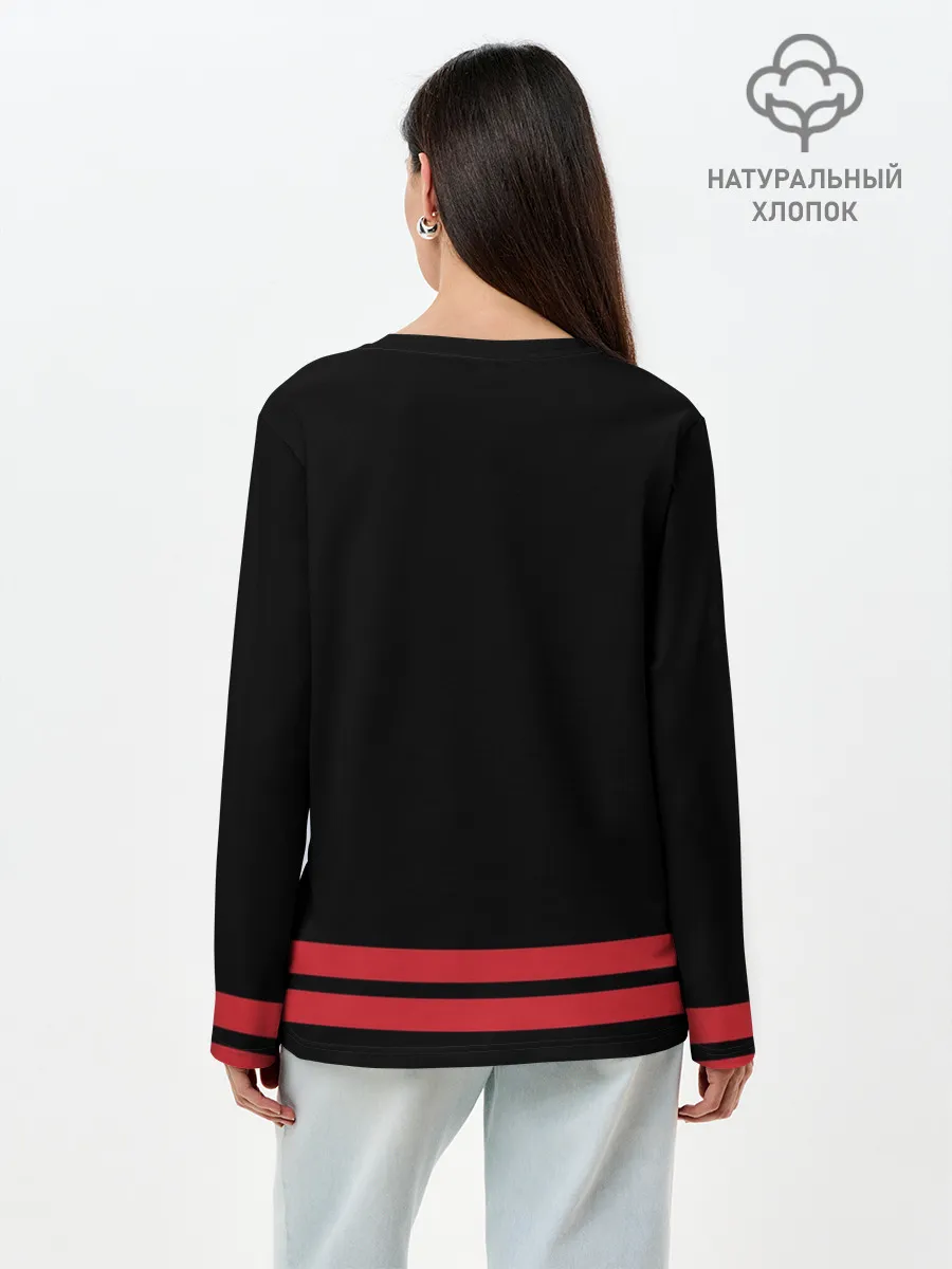 Лонгслив женский. Хлопок / Торонто Рапторс NBA