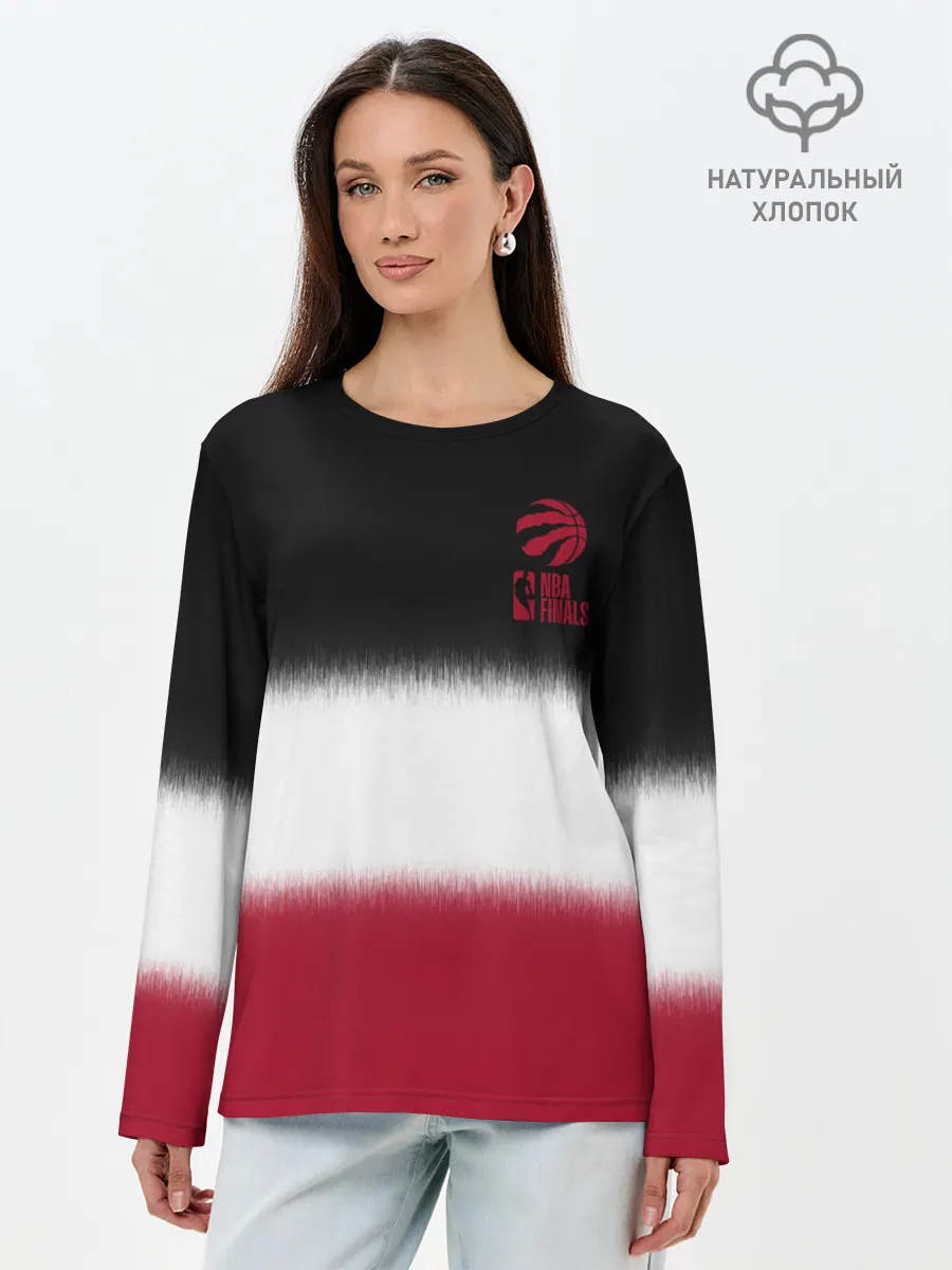 Лонгслив женский. Хлопок / 2019 Champions Raptors